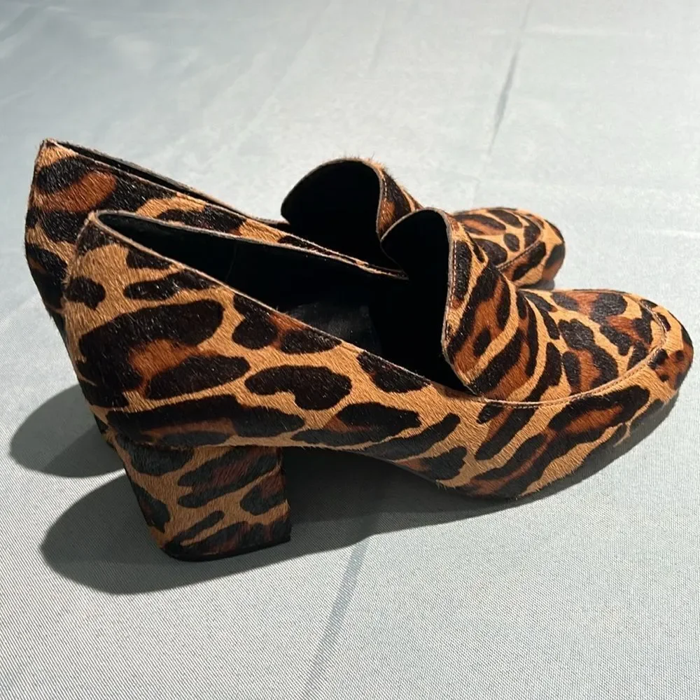 NEW Sole Society So-Marian Leopard Chunky Heels‎ 6.5 B38